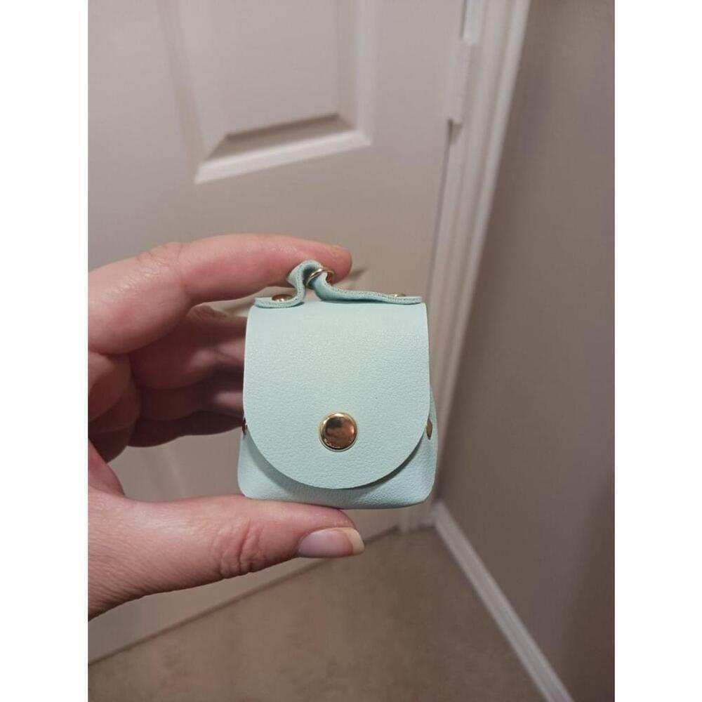 Earbud Case Keychain In Light Blue - Picture 2 of 8